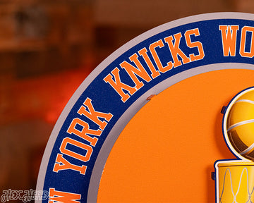 New York Knicks "Hex Head Exclusive" Dynasty 3D Metal Wall Art