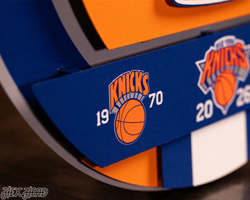 New York Knicks "Hex Head Exclusive" Dynasty 3D Metal Wall Art