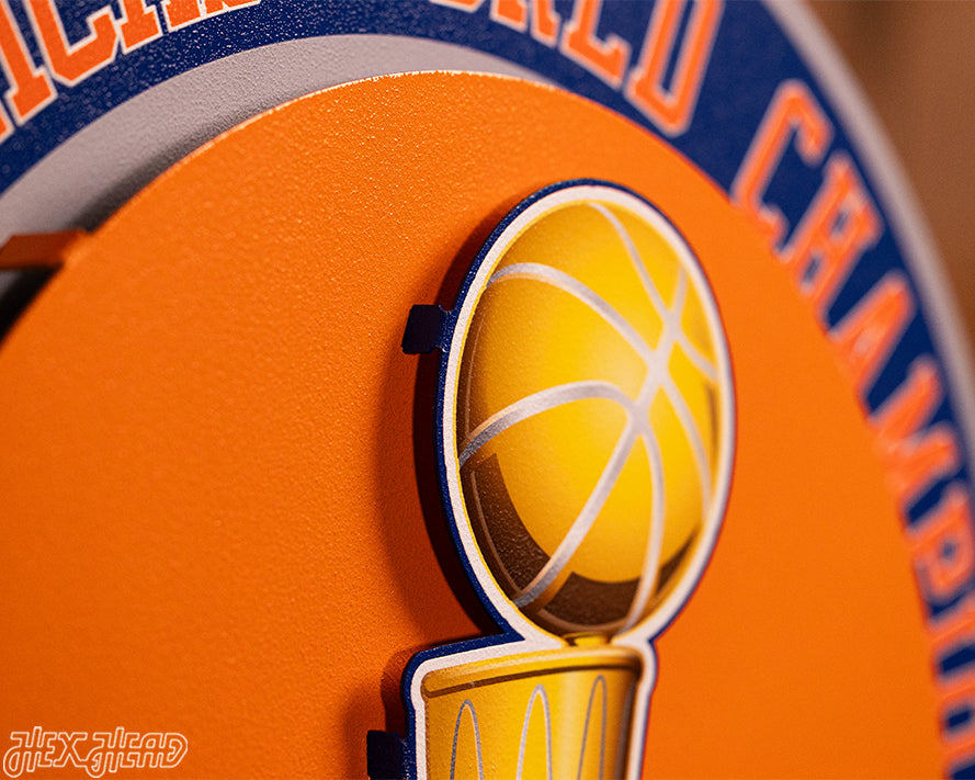 New York Knicks "Hex Head Exclusive" Dynasty 3D Metal Wall Art