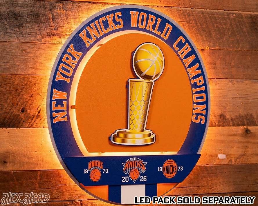 New York Knicks "Hex Head Exclusive" Dynasty 3D Metal Wall Art