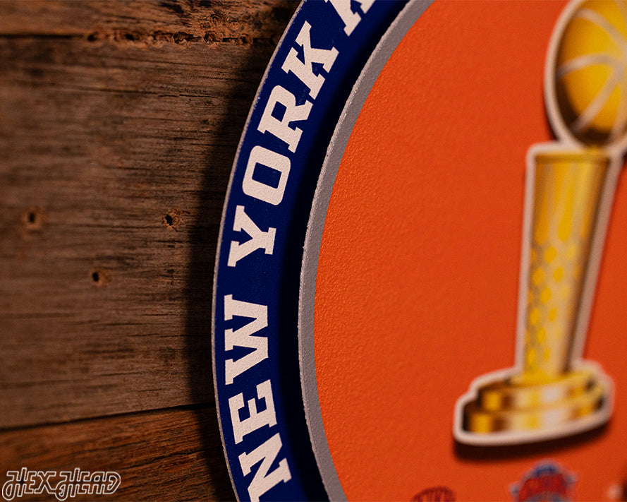 New York Knicks 2026 NBA Finals "Double Play" On the Shelf or on the Wall Art