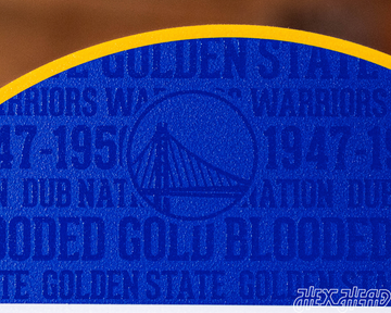 Golden State Warriors CRAFT SERIES 3D Embossed Metal Wall Art