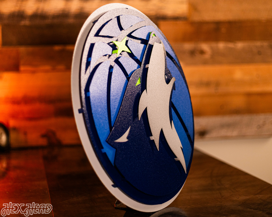 Minnesota Timberwolves 3D Vintage Metal Wall Art