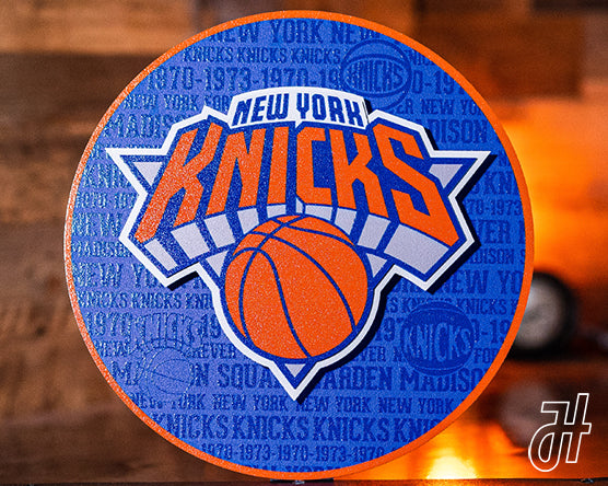 New York Knicks CRAFT SERIES 3D Vintage Metal Wall Art