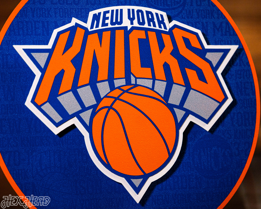 New York Knicks CRAFT SERIES 3D Vintage Metal Wall Art