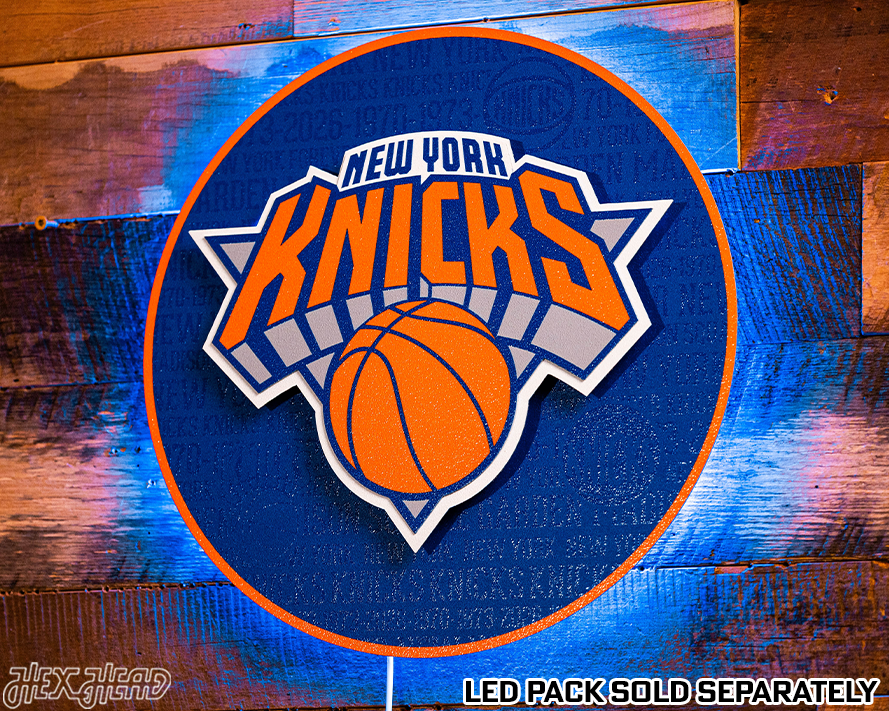 New York Knicks CRAFT SERIES 3D Vintage Metal Wall Art