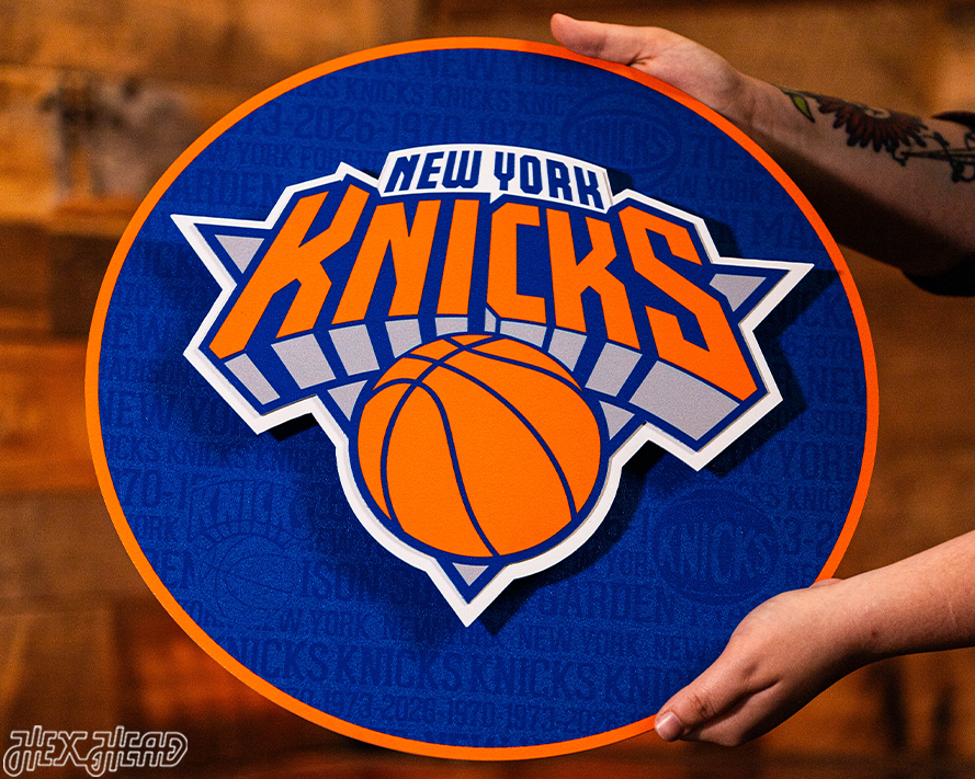 New York Knicks CRAFT SERIES 3D Vintage Metal Wall Art