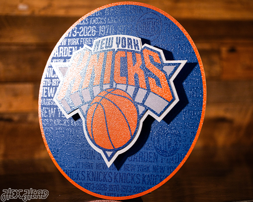 New York Knicks CRAFT SERIES 3D Vintage Metal Wall Art