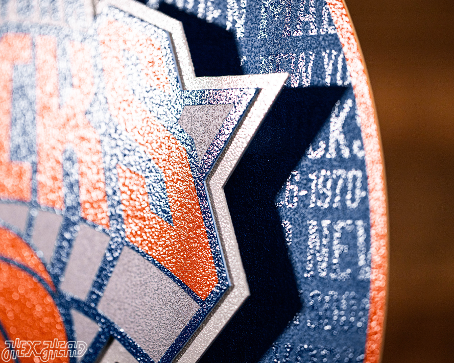 New York Knicks CRAFT SERIES 3D Vintage Metal Wall Art