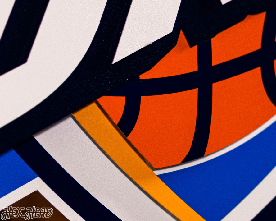 Oklahoma City Thunder 3D Vintage Metal Wall Art