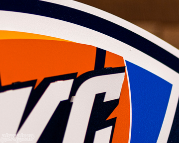 Oklahoma City Thunder 3D Vintage Metal Wall Art