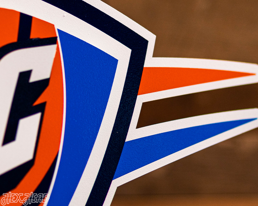 Oklahoma City Thunder 3D Vintage Metal Wall Art