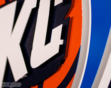 Oklahoma City Thunder 3D Vintage Metal Wall Art