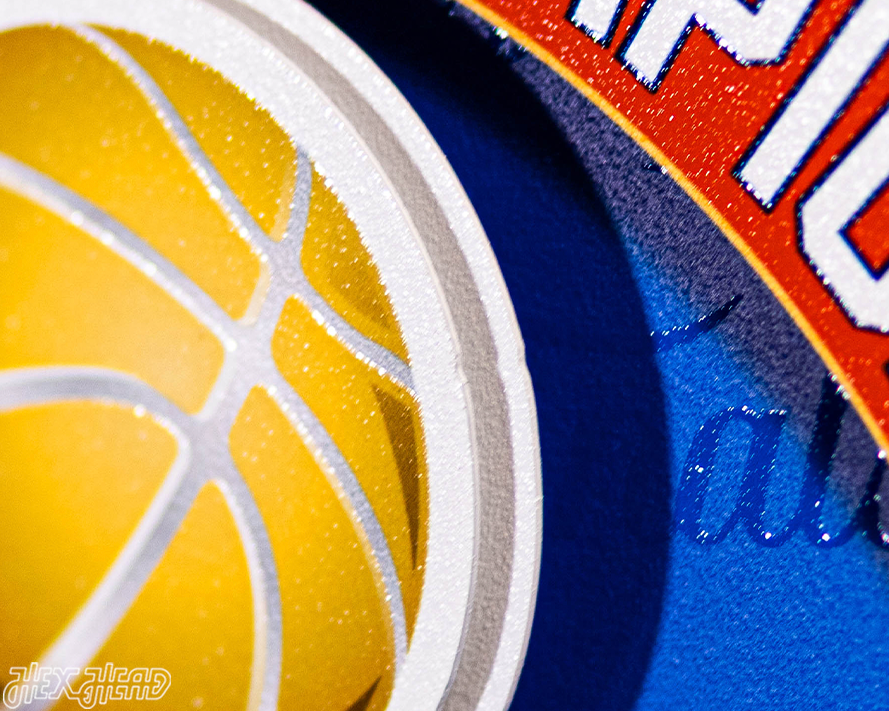 OFFICIAL Oklahoma City Thunder 2025 NBA Champions 3D Metal Wall Art