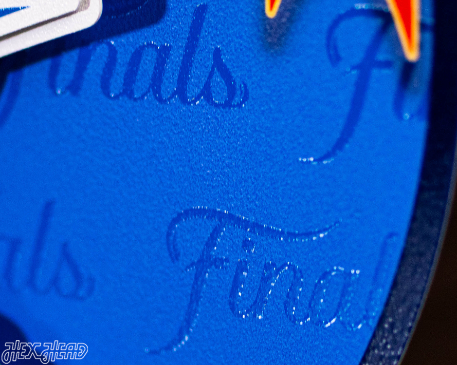 OFFICIAL Oklahoma City Thunder 2025 NBA Champions 3D Metal Wall Art