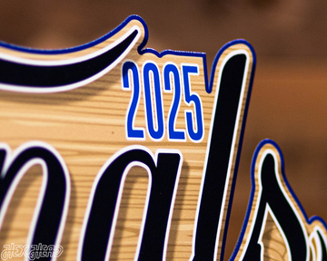 Hex Head EXCLUSIVE-Oklahoma City Thunder Single Layer 2025 NBA World Champions Metal Wall Art