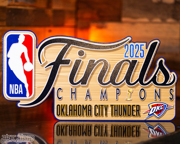 Hex Head EXCLUSIVE-Oklahoma City Thunder Single Layer 2025 NBA World Champions Metal Wall Art