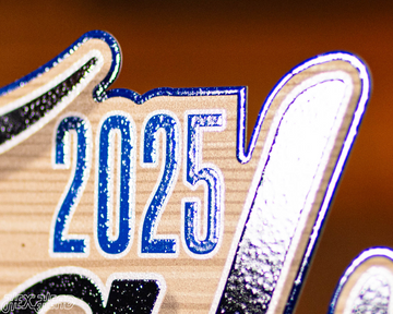 Hex Head EXCLUSIVE-Oklahoma City Thunder Single Layer 2025 NBA World Champions Metal Wall Art