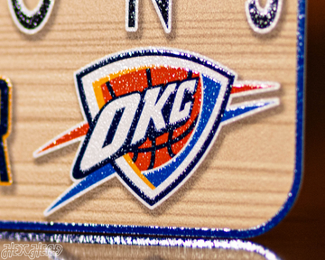 Hex Head EXCLUSIVE-Oklahoma City Thunder Single Layer 2025 NBA World Champions Metal Wall Art