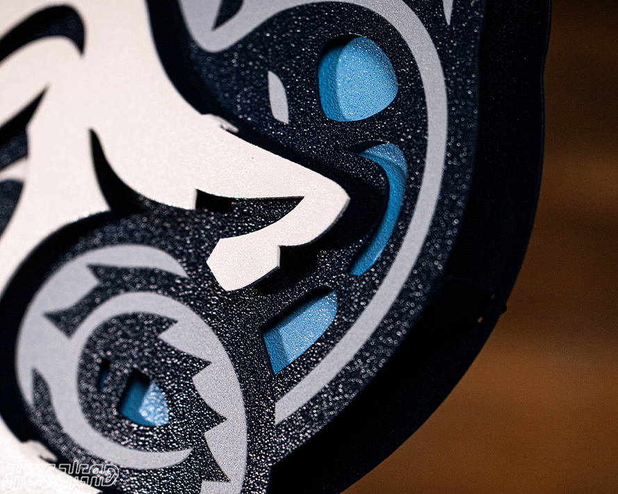 North Carolina Tar Heels "Rameses" 3D Vintage Metal Wall Art