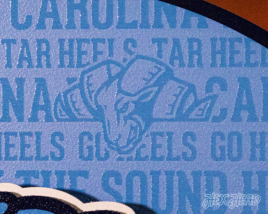 North Carolina Tar Heels CRAFT SERIES 3D Embossed Metal Wall Art