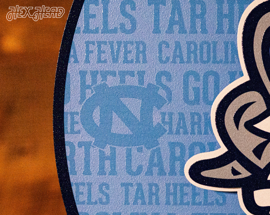 North Carolina Tar Heels CRAFT SERIES 3D Embossed Metal Wall Art