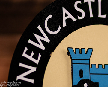 Newcastle United Football Club 3D Metal Wall Art