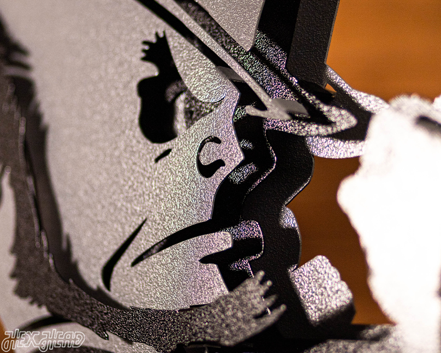 MONOCHROME - Notre Dame Fighting Irish Leprechaun 3D Vintage Metal Wall Art