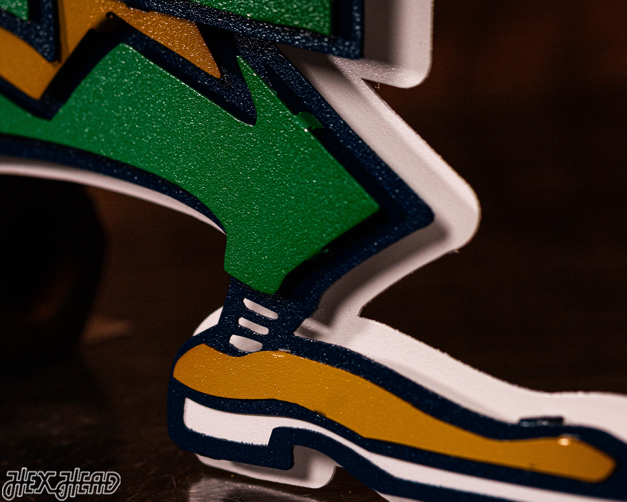 Notre Dame Fighting Irish Leprechaun 3D Vintage Metal Wall Art