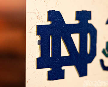 Notre Dame "GO IRISH GO" GIFT COLLECTION 3D Vintage Metal Wall Art