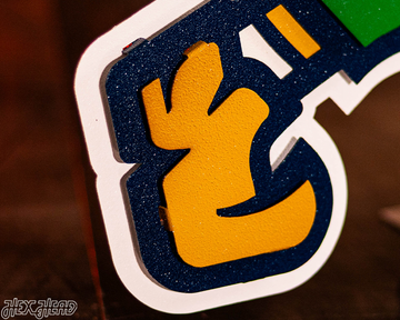 Notre Dame Fighting Irish Football Leprechaun 3D Vintage Metal Wall Art