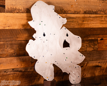 Notre Dame Fighting Irish Football Leprechaun 3D Vintage Metal Wall Art