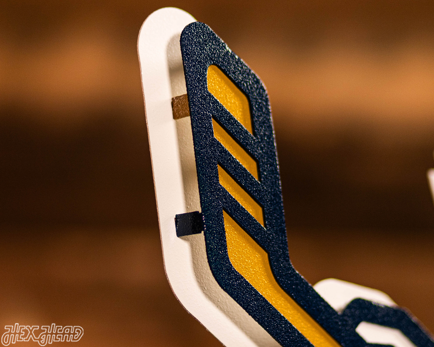 Notre Dame Fighting Irish Hockey Leprechaun 3D Vintage Metal Wall Art