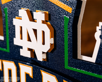 Notre Dame Fighting Irish Hex Head EXCLUSIVE 3D Metal Wall Art
