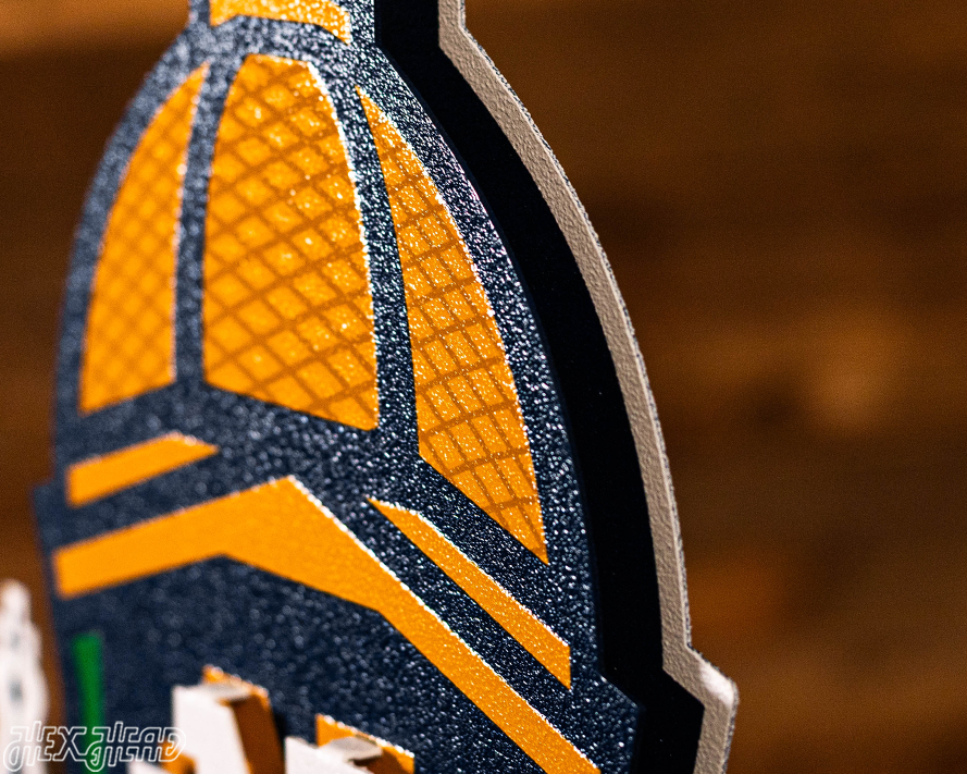 Notre Dame Fighting Irish Hex Head EXCLUSIVE 3D Metal Wall Art