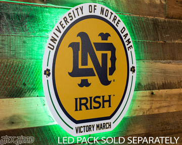 VARSITY Collection - Notre Dame "ND" Single Layer Wall Art