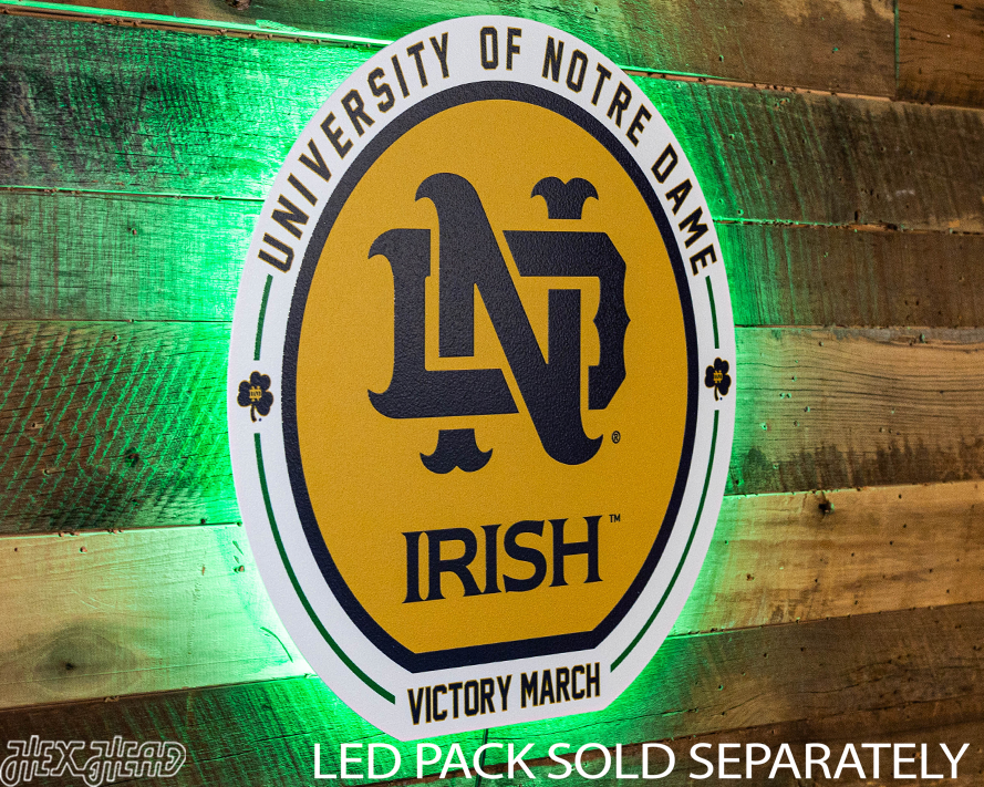 VARSITY Collection - Notre Dame "ND" Single Layer Wall Art