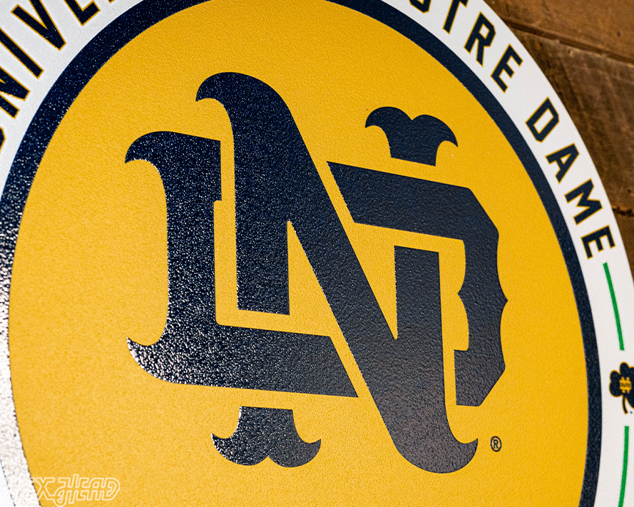 VARSITY Collection - Notre Dame "ND" Single Layer Wall Art