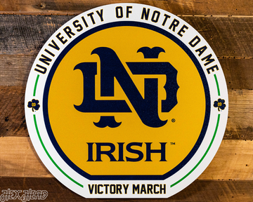 VARSITY Collection - Notre Dame "ND" Single Layer Wall Art