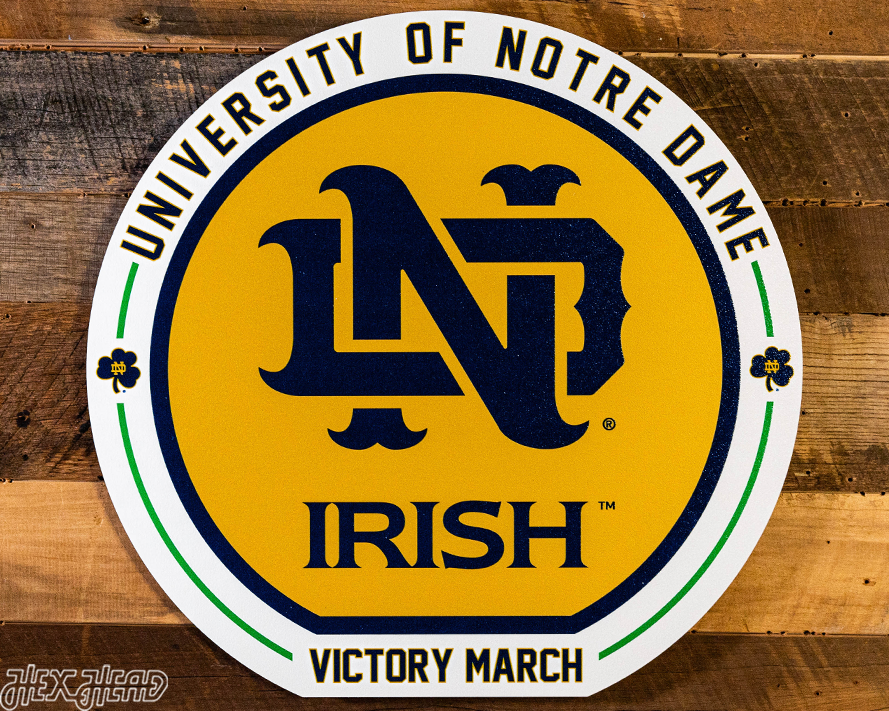 VARSITY Collection - Notre Dame "ND" Single Layer Wall Art