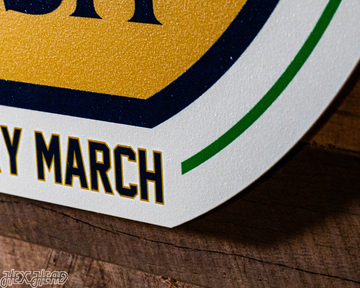 VARSITY Collection - Notre Dame "ND" Single Layer Wall Art