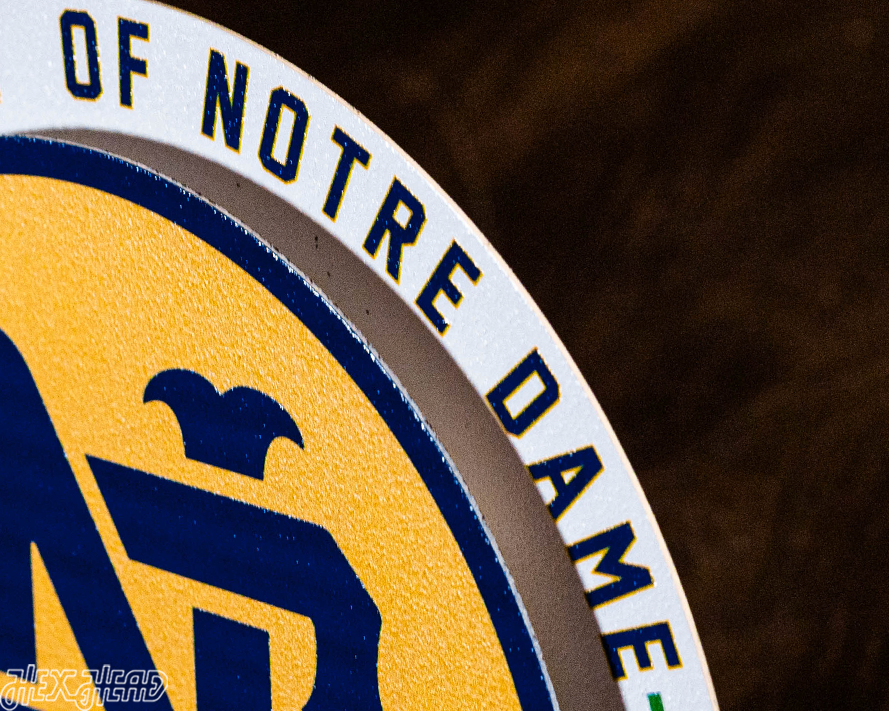 Notre Dame "ND" Double Play On the Shelf or on the Wall Art