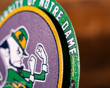 Notre Dame Fighting Irish "Double Play" On the Shelf or on the Wall Art