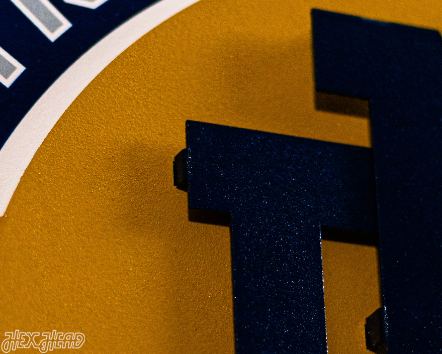 Notre Dame DYNASTY - Football National Champions Wins w/ Replaceable Icon Plate 3D Vintage Metal Wall Art