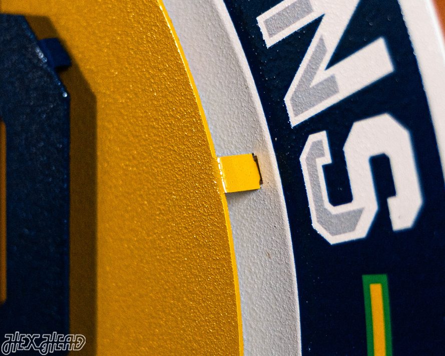 Notre Dame DYNASTY - Football National Champions Wins w/ Replaceable Icon Plate 3D Vintage Metal Wall Art