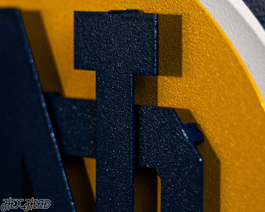 Notre Dame DYNASTY - Football National Champions Wins w/ Replaceable Icon Plate 3D Vintage Metal Wall Art