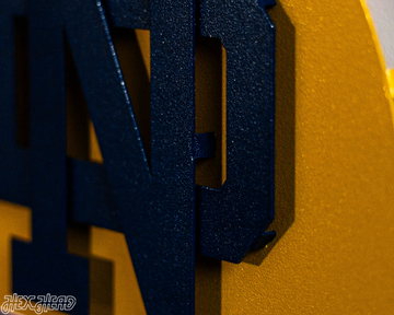 Notre Dame DYNASTY - Football National Champions Wins w/ Replaceable Icon Plate 3D Vintage Metal Wall Art