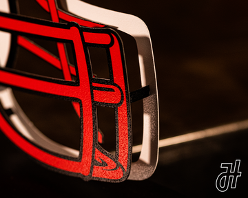 New England Patriots BLITZ Collection - 8 Layer Helmet 3D Vintage Metal Wall Art