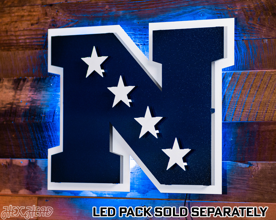 National Football Conference 3D Vintage Metal Wall Art