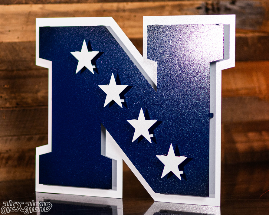 National Football Conference 3D Vintage Metal Wall Art
